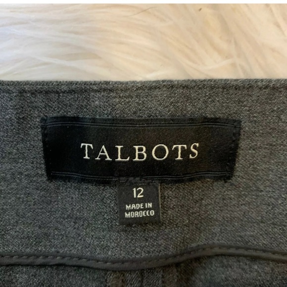 TALBOTS Heritage Gray Side Zip Dress Pants - Picture 3 of 4
